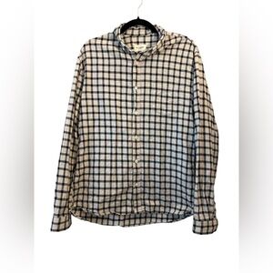 Octobre Plaid Button-Up Flannel Shirt size Large Men's